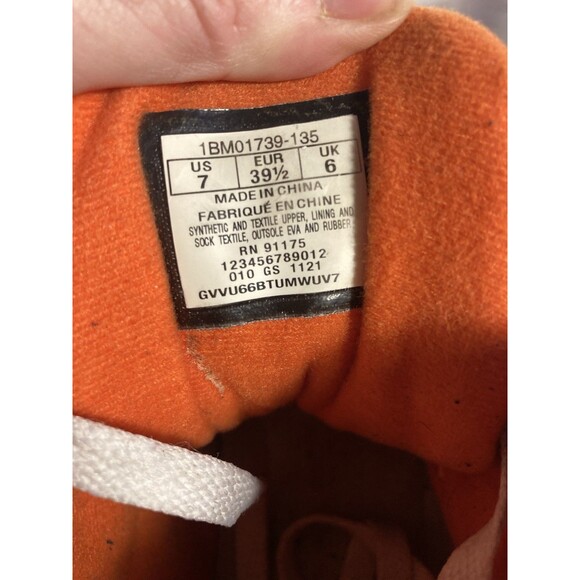 PATRICK EWING ATHLETICS ROGUE #33 Orange & White Men’s Size 7 Basketball Sneaker - Picture 11 of 12